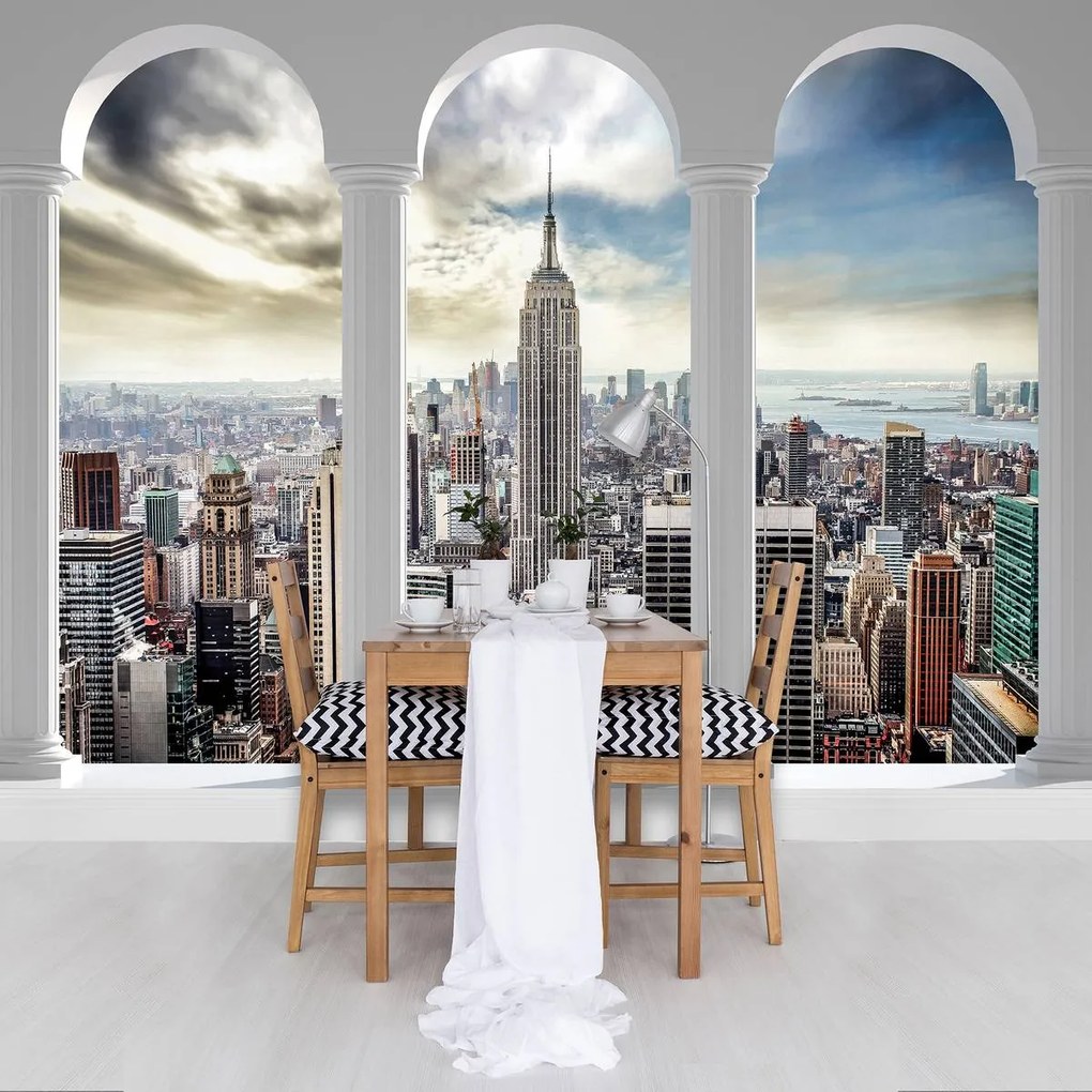 Fototapeta - Pohľad na New York Pillars (152,5x104 cm)