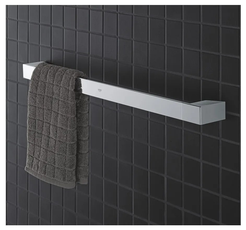 GROHE Selection Cube - Vaňové madlo/držiak na uteráky, chróm 40807000