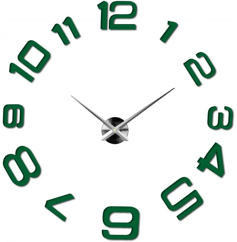Moderné nalepovacie nástenné hodiny | 3D hodiny 12S053-Wanduhr HEU-