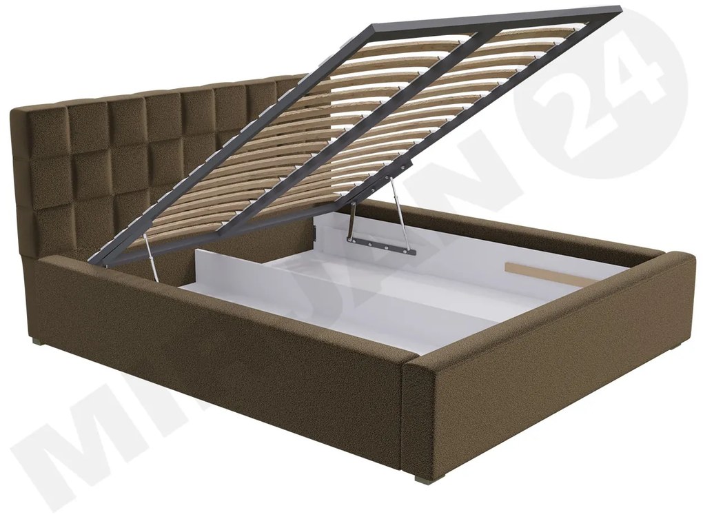 Posteľ s priestorom Kinec, Rozmer postele: 140x200, Dostupné poťahy: Malmo 13 380