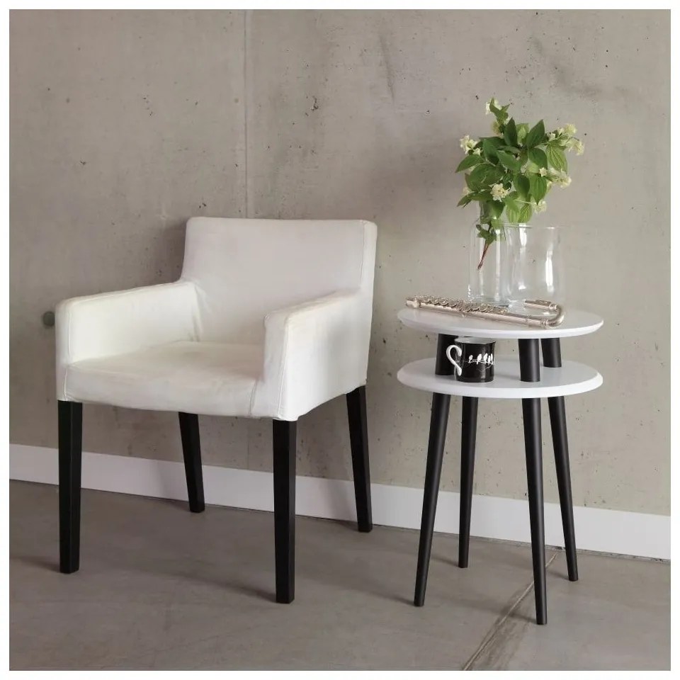 Svetlosivý odkladací stolík Ragaba UFO, ⌀ 45 cm