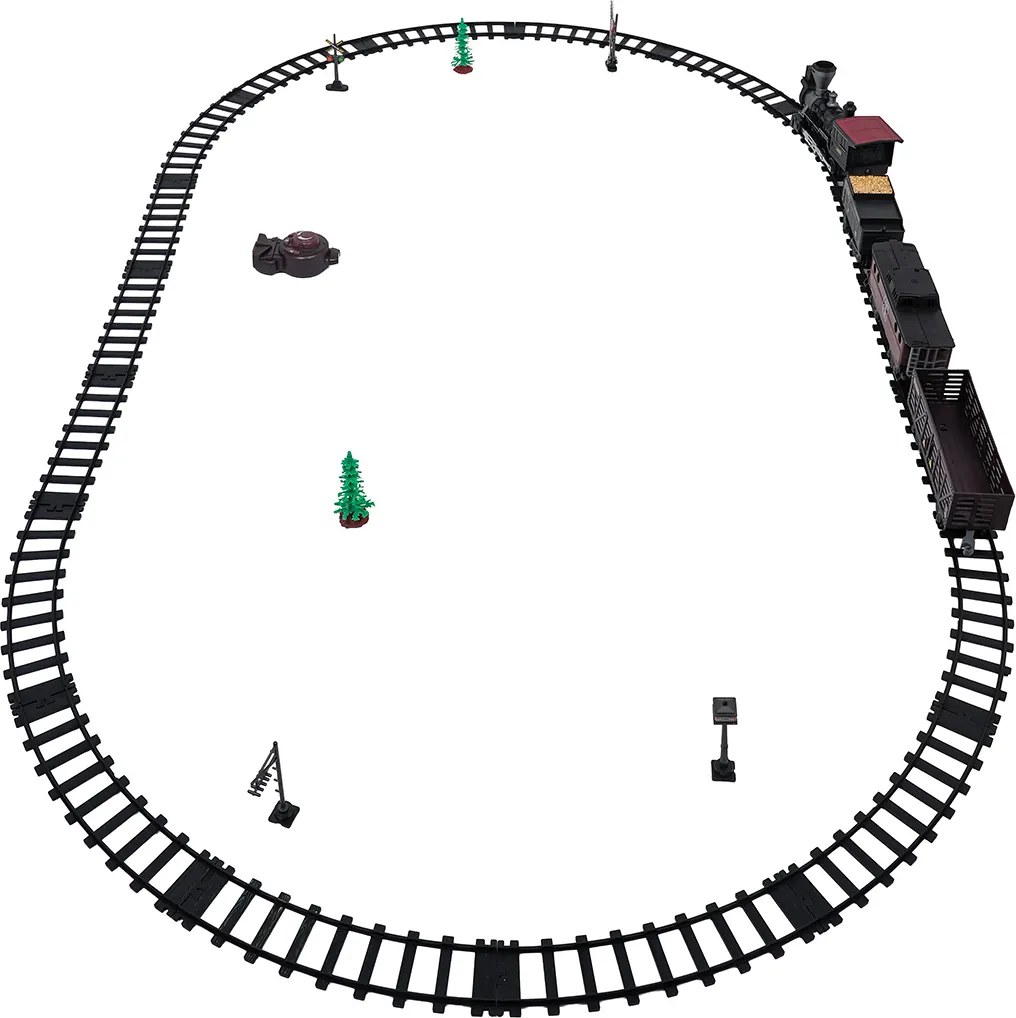 Ramiz Retro dopravná železnica so svetelnou, zvukovou a dymovou funkciou 172cm