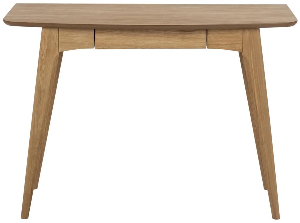 Dizajnový písací stôl Narnia 105 cm, olejovaný dub