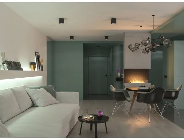 InFire - Vstavaný BIO krb 80x45 cm 3kW čierna