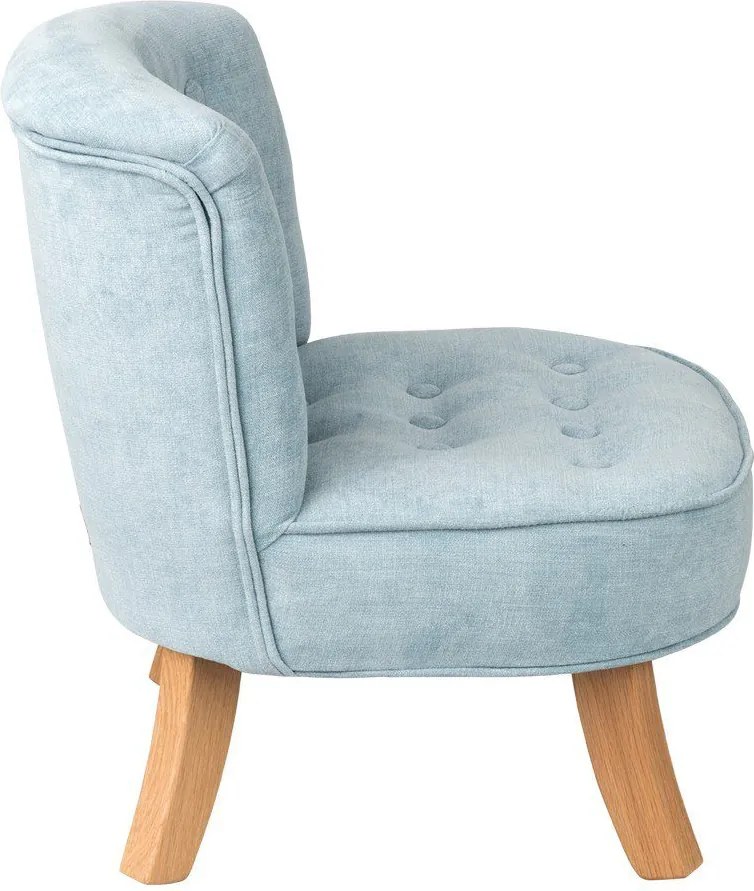 Detské kreslo špinavá modrá 25 cm Drevo