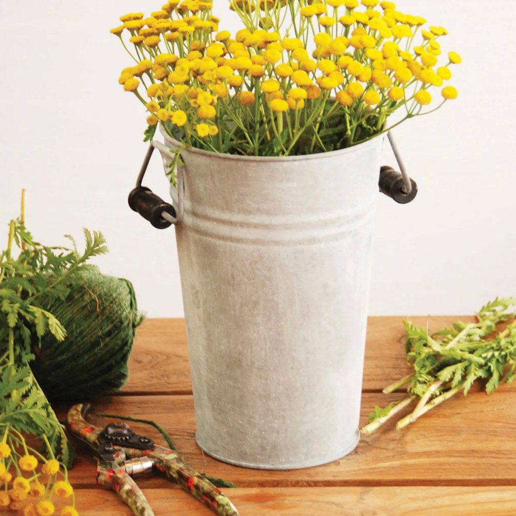 Kovová váza Bucket 16x14x21 cm