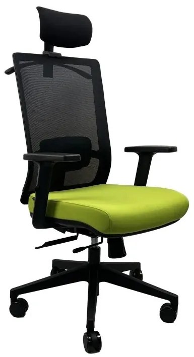 Kancelárska ergonomická stolička DVIS — látka, sieť, viac farieb Zelená