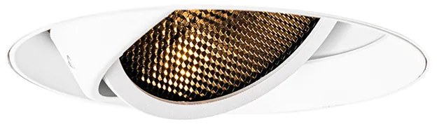 Moderné zapustené bodové svetlo biele GU10 AR111 okrúhle bez rámu - Oneon Honey