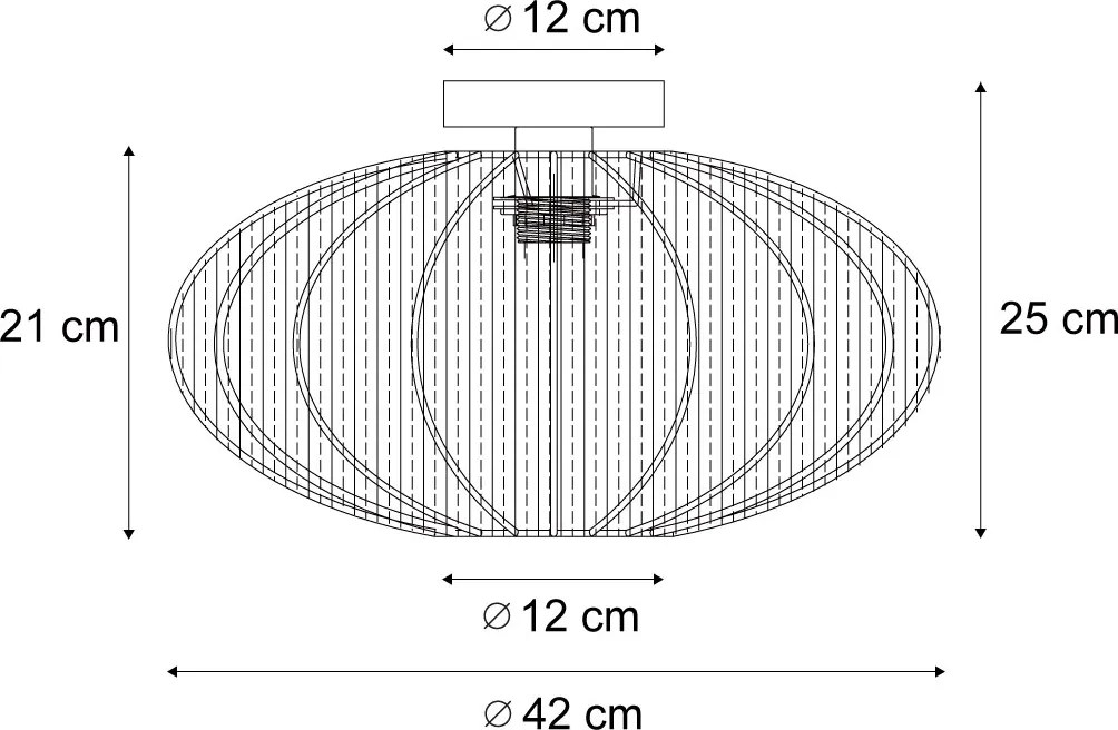 Dizajnové stropné svietidlo béžové - Bida