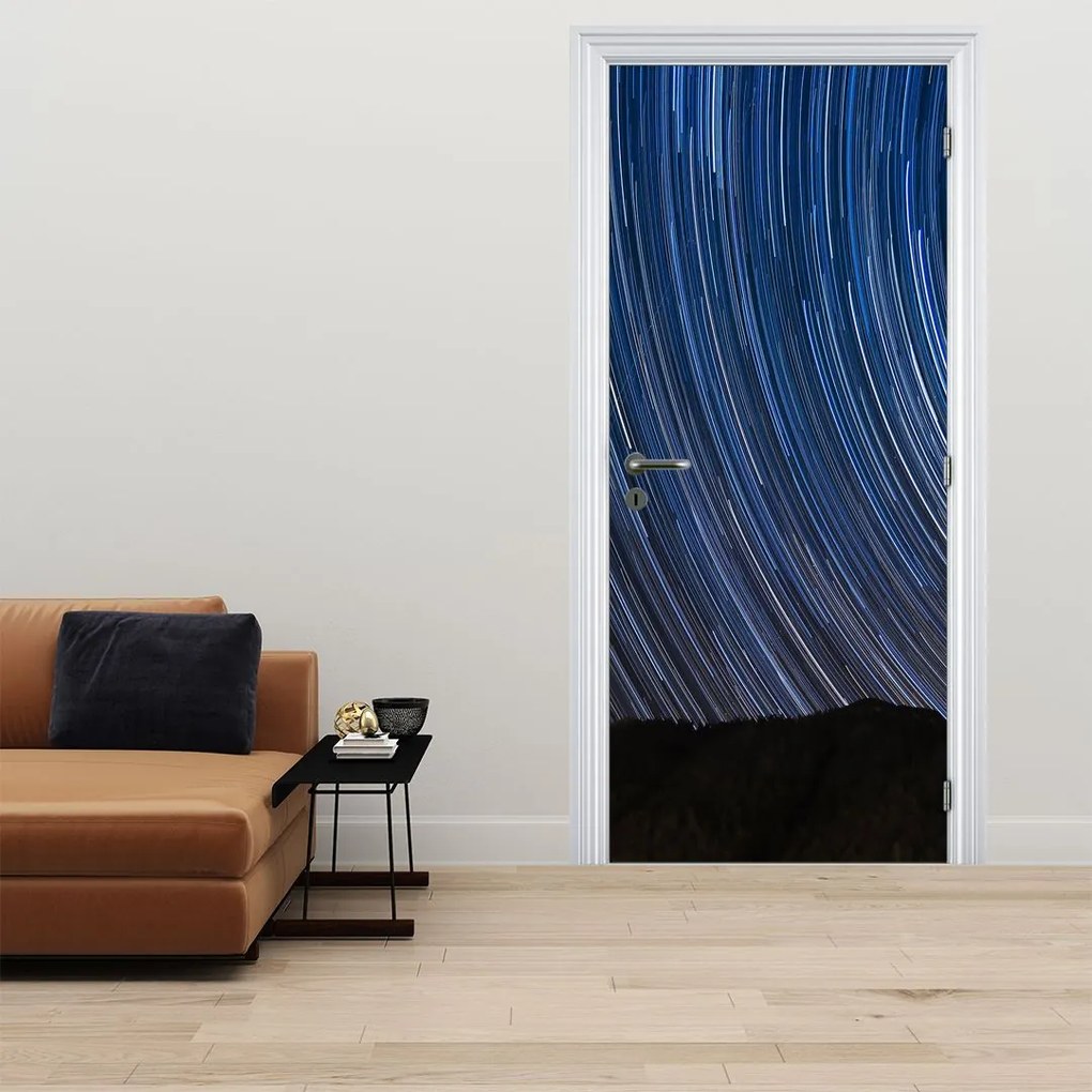Fototapeta na dvere - Nočné hviezdy a obloha (95x205cm)
