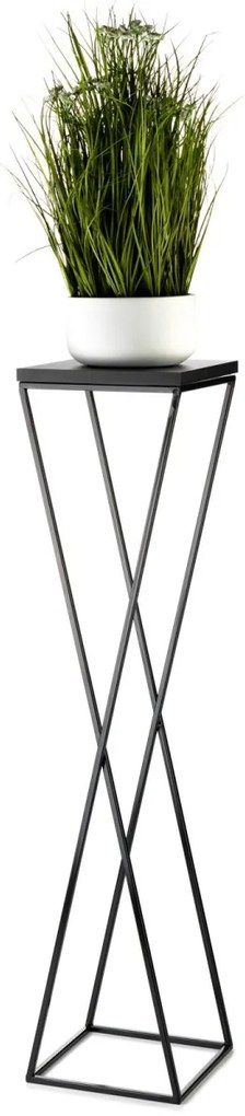 Kvetinový stojan LOFT II 100 cm čierny