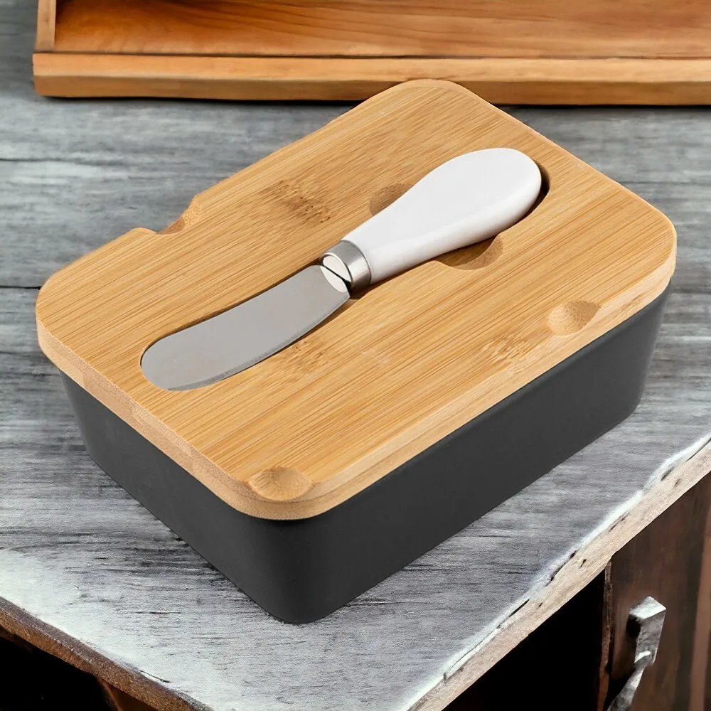 Florina Dóza na maslo s nožíkom Adria, čierna