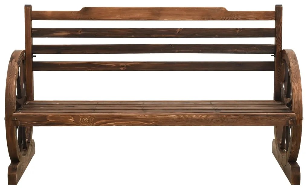 vidaXL Záhradná lavička 112 cm masívne jedľové drevo