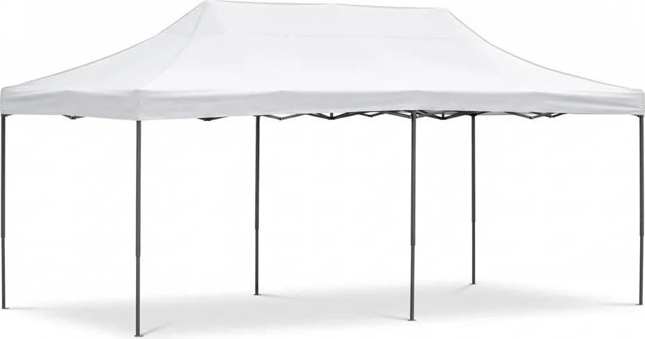 SPRINGOS Nožnicový záhradný stan 3×6 m – biely, obchodný pavilón na podujatia GP0006