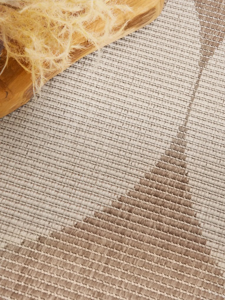 Kusový koberec Duet Bowen 106245 Beige/White - na von aj na doma, 120x170, béžová, chodba / predsieň, NORTHRUGS