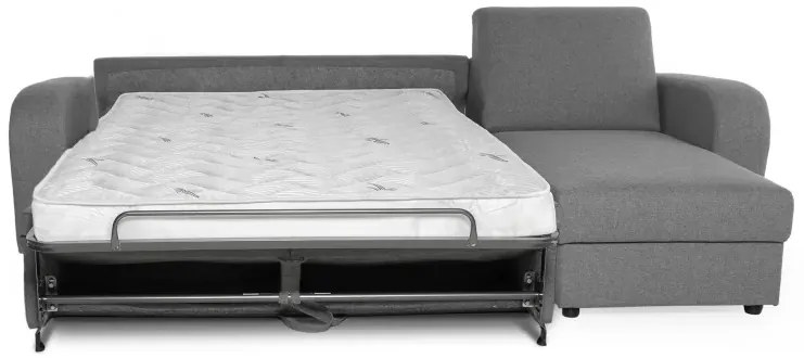 Rohová sedacia súprava na každodenné spanie LIVORNO s rozkladom, žltá (penelope 08), 140