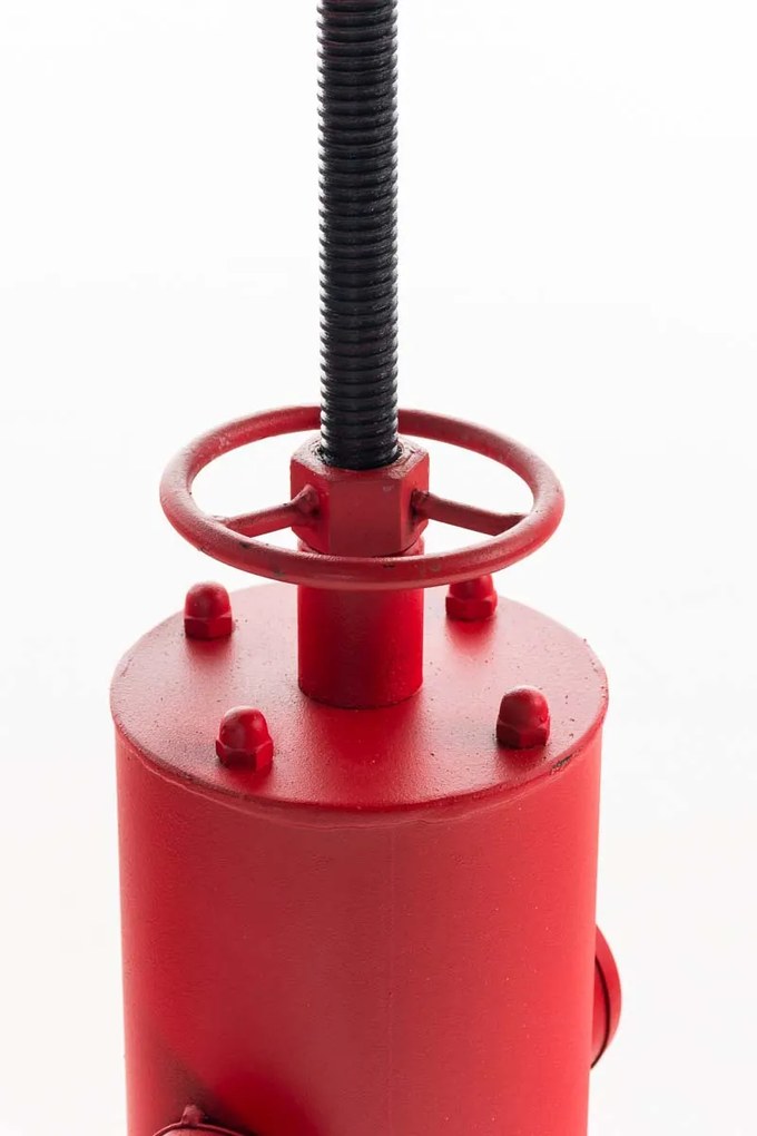 Kovový barový stôl Ruhr v industriálnom štýle - Červená