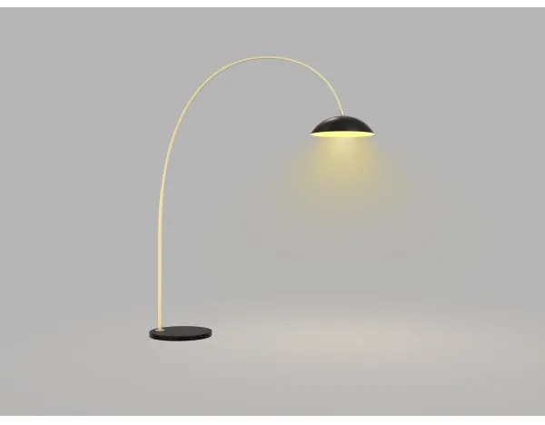 Wofi 3001-104 - LED Stmievateľná stojacia lampa ROSCOFF LED/21W/230V čierna/zlatá