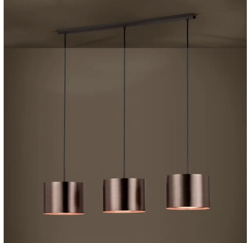 Eglo 39357 - Luster na lanku SAGANTO 1 3xE27/60W/230V medená