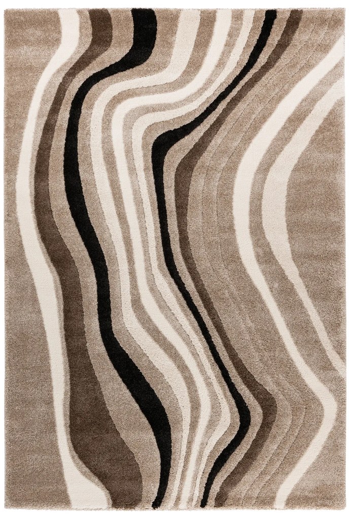 Kusový koberec My Frisco 283 Taupe, 160x230, hnedá, obývacia izba, Obsession