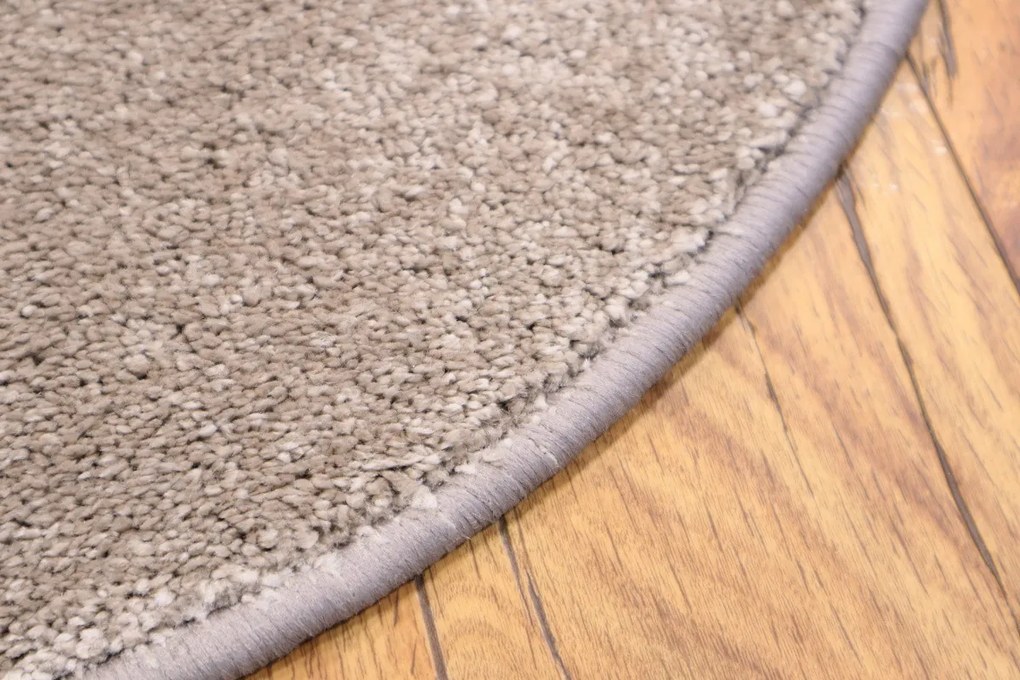 Vopi, Kusový koberec Laguna béžová kruh, 57x57 (priemer) kruh, béžová, obývacia izba