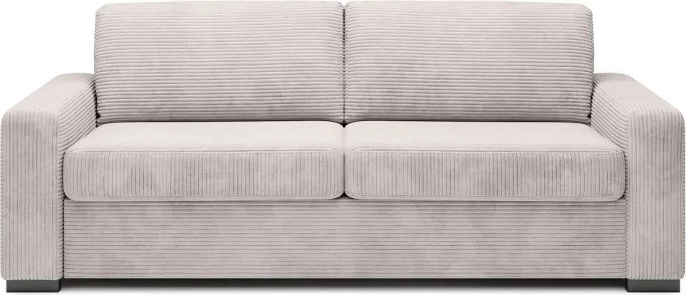 Rozkladacia pohovka na trvalé spanie Vanilla, krémová látka