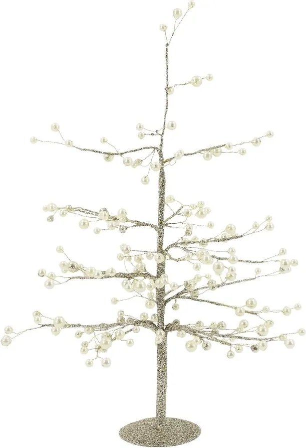 Vianočný dekoračný stromček s perličkami Glaze Forest - 42 cm