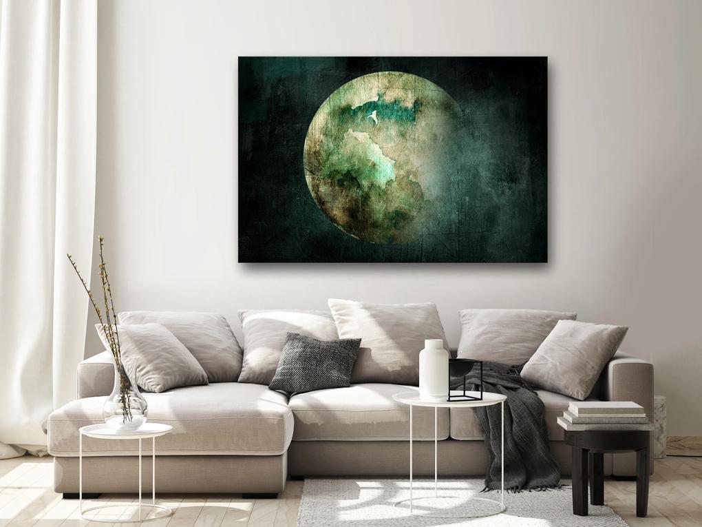 Artgeist Obraz - Green Pangea (1 Part) Wide Veľkosť: 60x40, Verzia: Na talianskom plátne