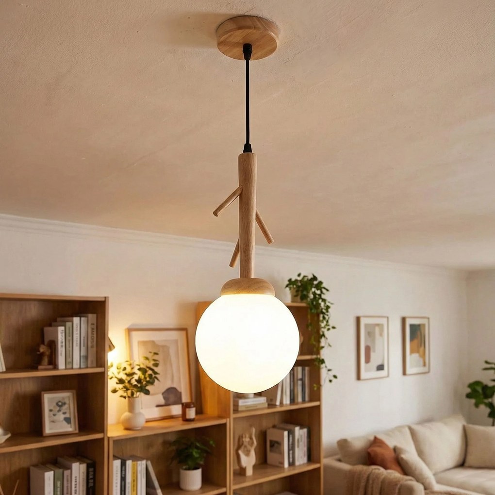 Toolight Toolight, stropné svietidlo 1xE27 APP1422-1CP, hnedá-biela, OSW-02415