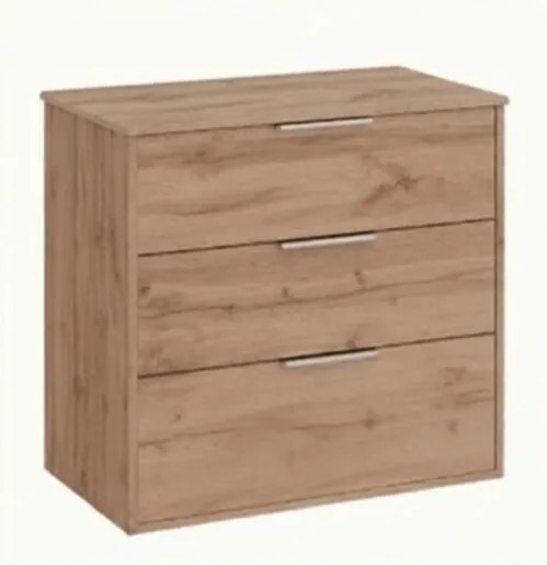 Roca Optica kúpeľňová skrinka bez umývadla 78,5x75,7x45,5 cm dub OPTDESK803ZO