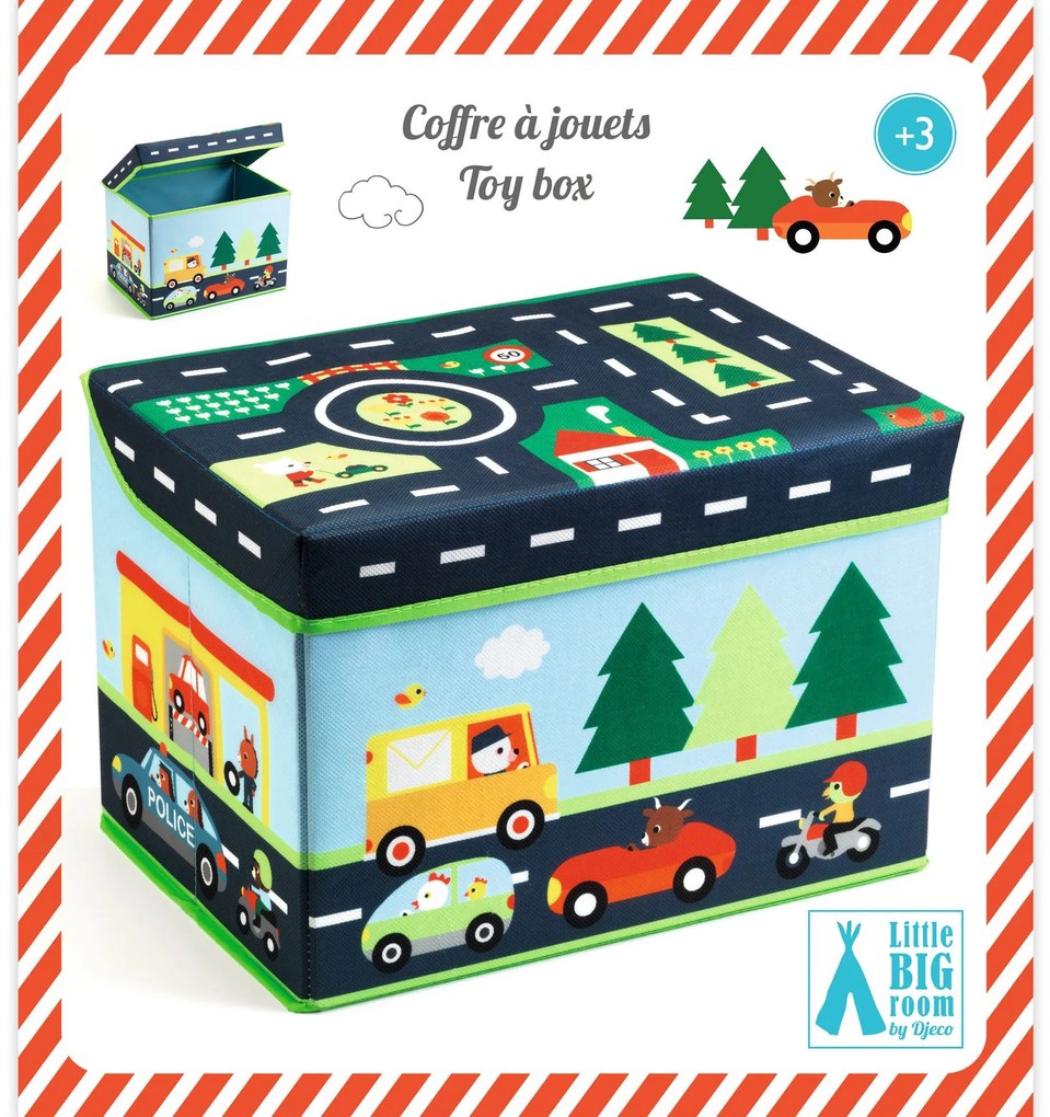 Úložný box na hračky - cestný okruh