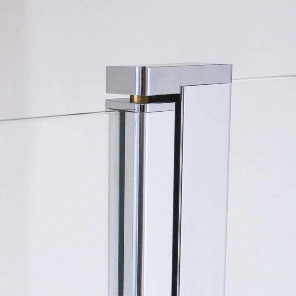 Jednokrídlové sprchové dvere s pevnou časťou do niky LYP2A 100 cm