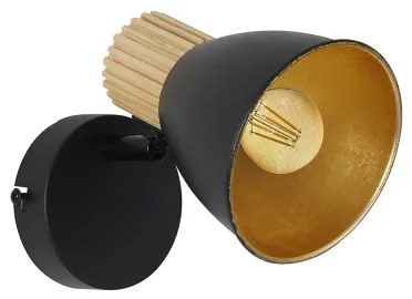 Brilagi - Nástenné bodové svietidlo ODENSE 1xE14/10W/230V kaučukovník/čierna