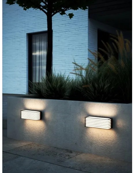 Nordlux - Vonkajšie nástenné svietidlo FLUCTUS 2xE27/15W/230V IP44