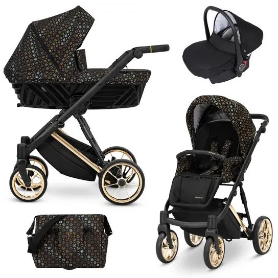 Kočík Kunert Ivento Premium 3v1 - black style