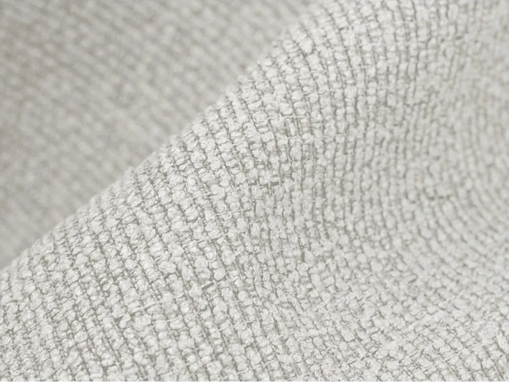 Biela rohová pohovka z textílie buklé (ľavý roh/s leňoškou) Aloha – Makamii