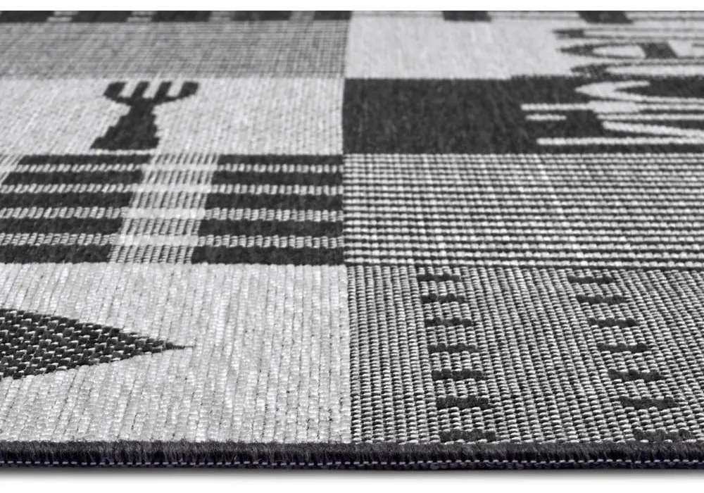 Sivý kuchynský behúň Hanse Home Weave Patchwork Kitchen, 70 x 180 cm