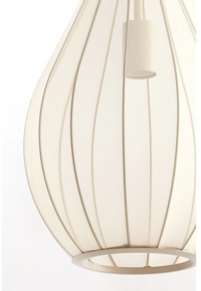 Béžové závesné svietidlo so skleneným tienidlom ø 28 cm Itela – Light & Living