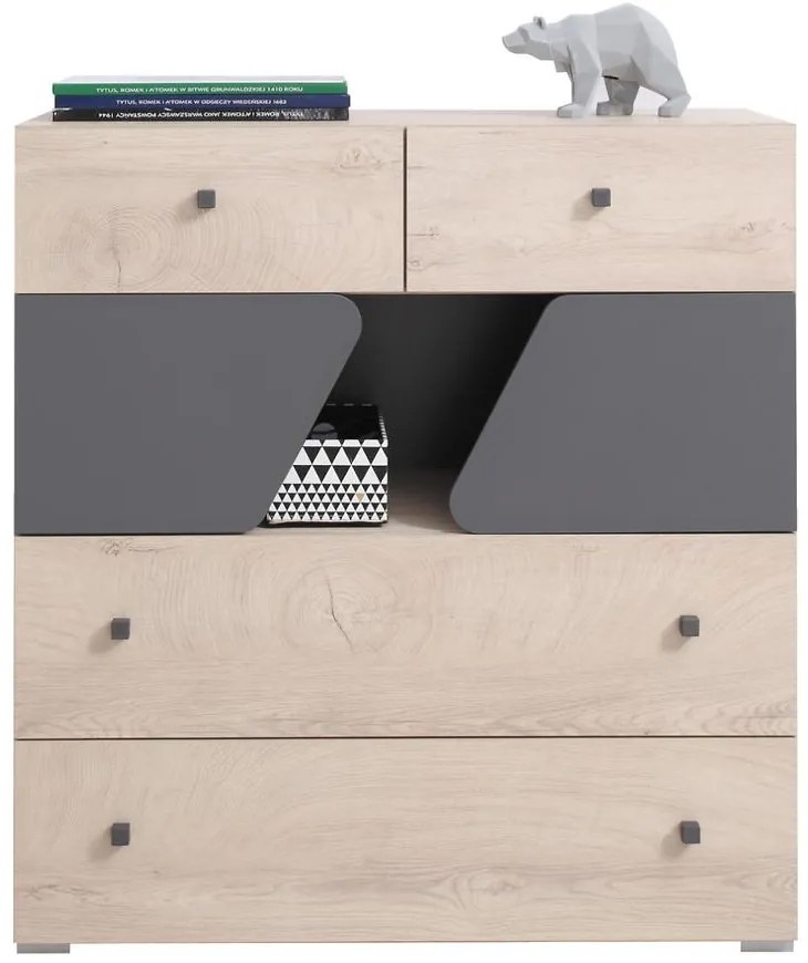 Komoda Delta 90 DL10 dub/antracit