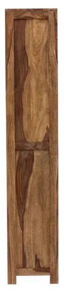 furniture-nabytek.cz - Masívna kúpeľňová skriňa Lagos z palisandrového dreva, lakovaná, hnedá – 45×35×185 cm