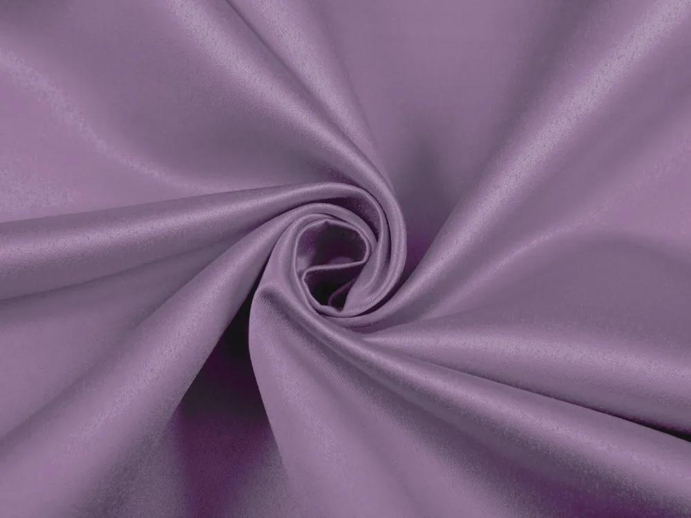 Biante Saténový oválny obrus polyesterový Satén LUX-L043 Fialová lila 120x140 cm