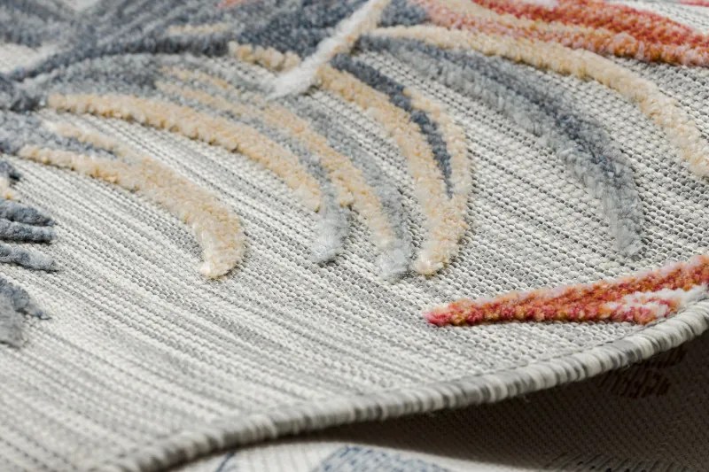 Kusový koberec Botanic 65262 flowers grey – na von aj na doma, 157x220, viacfarebná, chodba / predsieň, Dywany Łuszczów