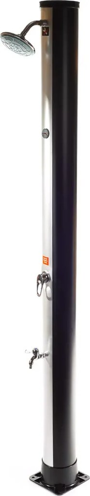 Solárna sprcha Hawaj 38 l čierno-strieborná