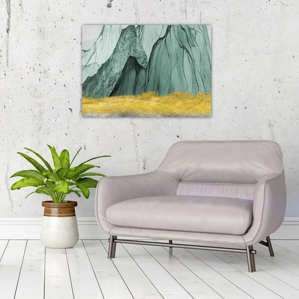Obraz - Smaragdové hory N⁰3 (70x50 cm)