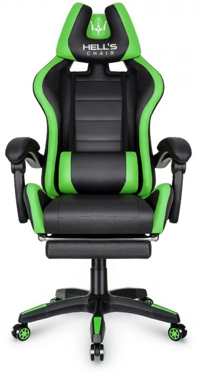 Hells Herná stolička Hell's Chair HC-1039 Green