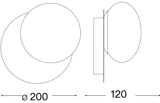 Ideal Lux - LED Nástenné svietidlo NINFEA 1xGX53/9W/230V biela