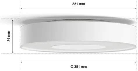 Philips -LED RGB Stmievateľné stropné svietidlo Hue LED/33,5W/230V pr. 381 mm biela