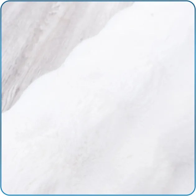 Koberec Rabbit Bubble biely kruh