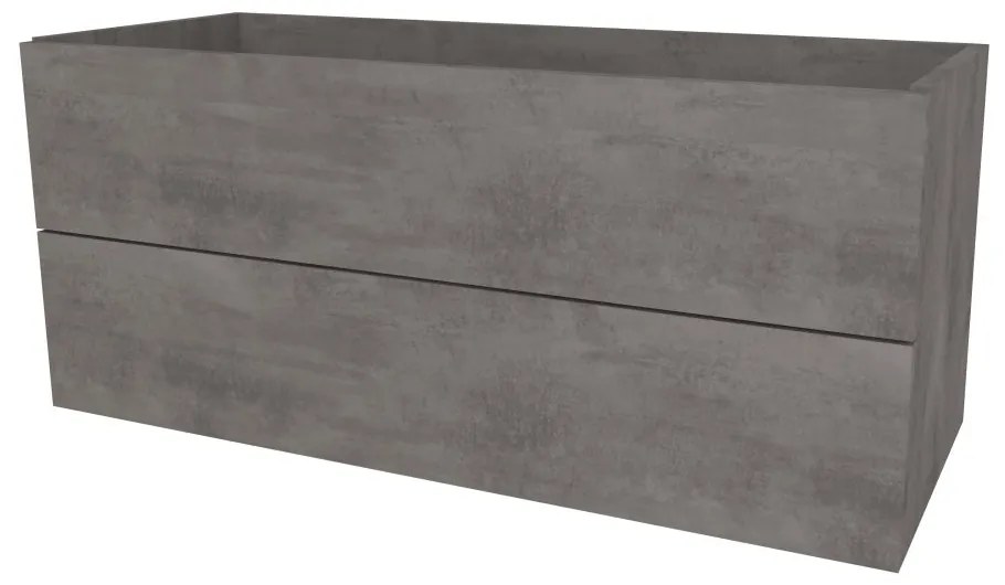 Mereo, Mereo Aira, kúpeľňová skrinka 121 cm, Multidecor, Betón tmavosivý, MER-CN793SBET2