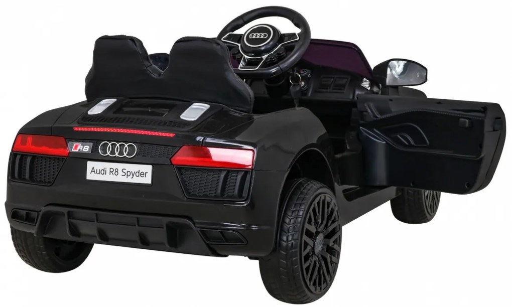 Detský automobil Audi R8 na batérie, čierne